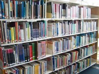 Shelves of Library Books